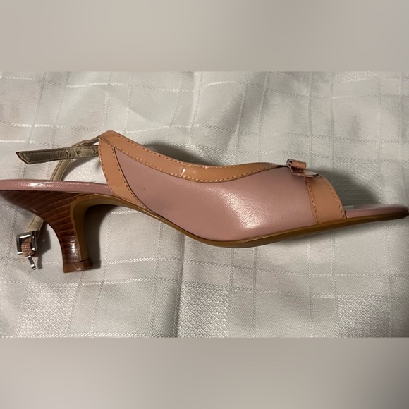 Franco Sarto Size 7 Dusty Pink Sling Back 1.5” heel - Picture 6 of 12